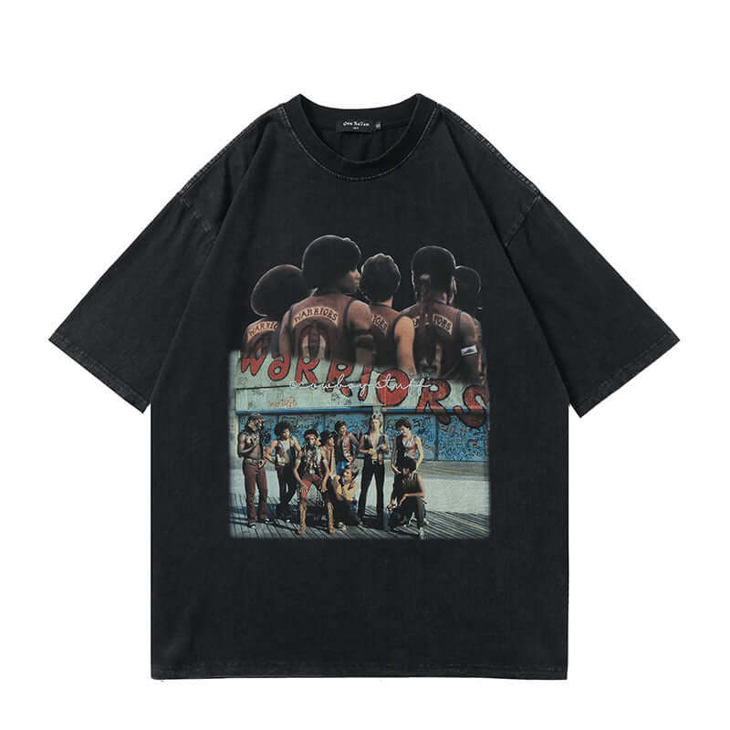 camiseta hip hop calavera chica con diseño urbano y estilo contemporáneo en color negro