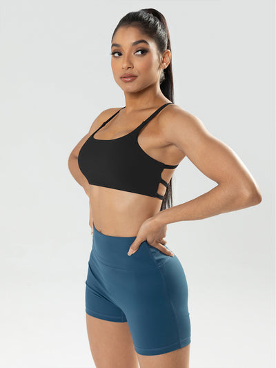 3 Pack Sports Bra For Women,Padded Strappy Sports Bra With Removable Cups Medium Support Workout Yoga Gym Bra