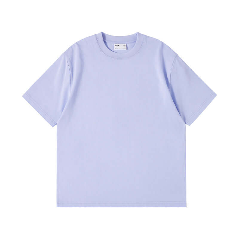 Xinjiang cotton heavyweight t-shirt en color lavanda, diseño moderno y cómodo para cualquier ocasión.